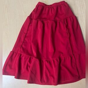 New SHEIN Red skirt with ruffle youth size 7 never worn